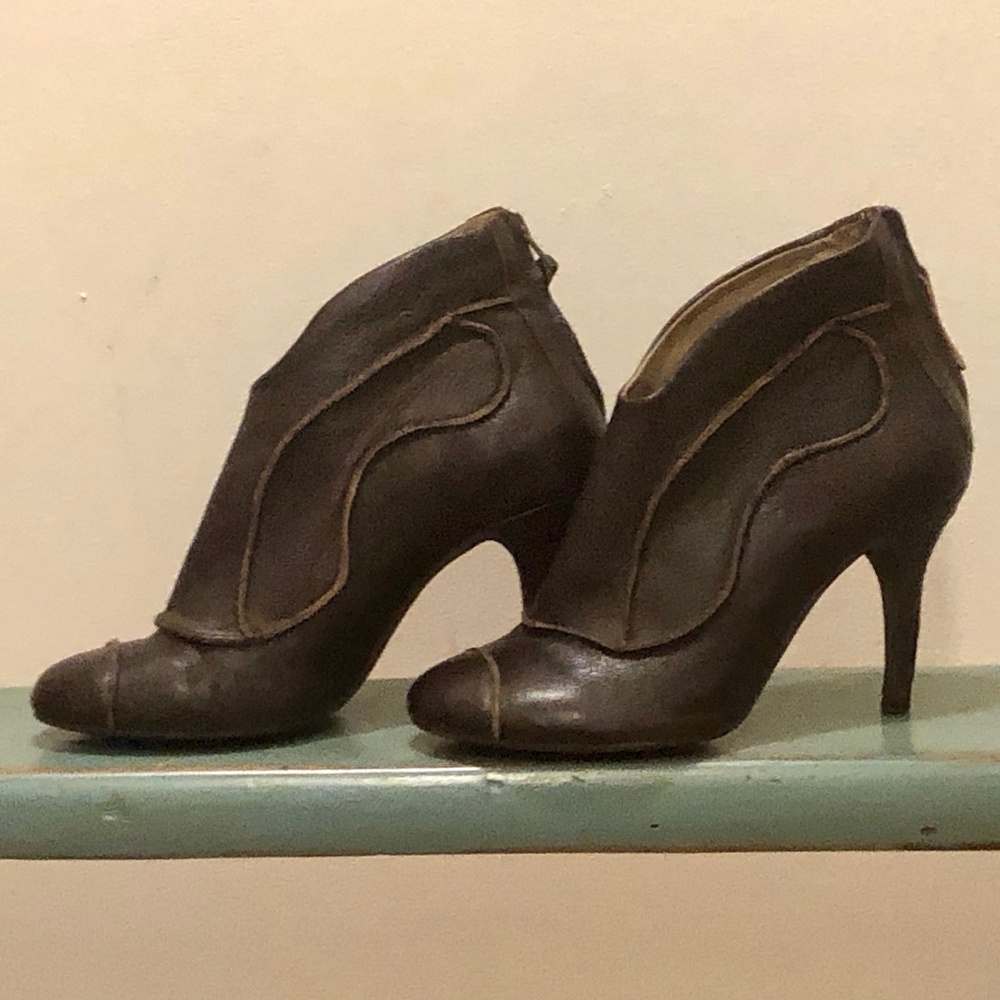 Fly London Stiletto Booties Brown EU40 US9 - 9 1/2